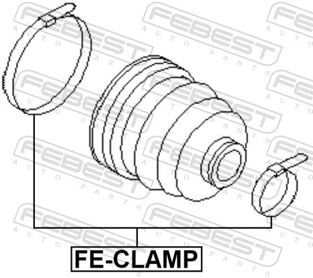 Febest FECLAMP Хомут