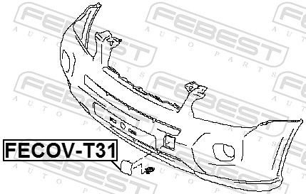 Febest FECOVT31 Заглушка бампера