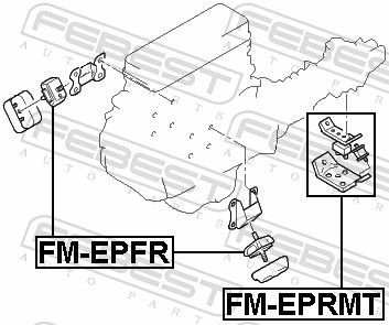 Febest FMEPFR Подушка двигуна передня