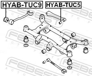 Febest HYABTUC9 Опора, важіль підвіски