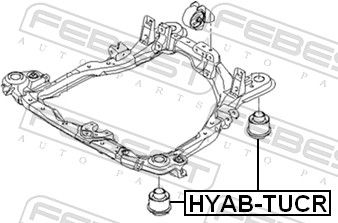 Febest HYABTUCR Сайлентблок підрамника
