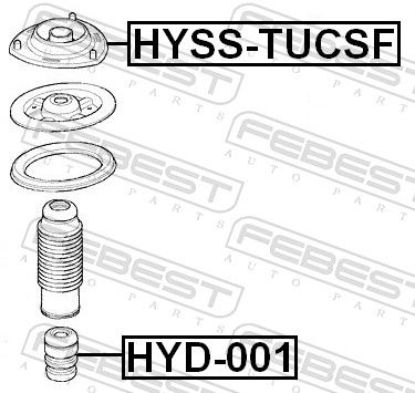 Febest HYD001 Буфер, підвіска