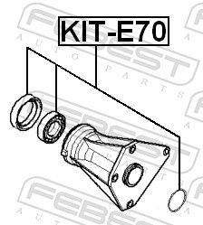 Febest KITE70 Підшипник кульковий передній півосі ремкомплект 35x62x14