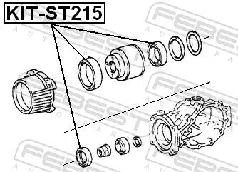 Febest KITST215 Ремкомплект диференціала