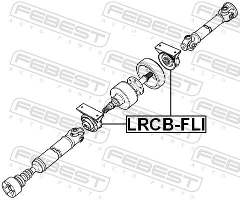 Febest LRCBFLI підшипник підвісний карданного валу