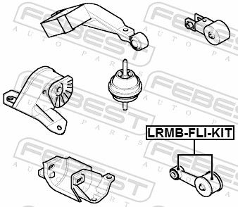 Febest LRMBFLIKIT Сайлентблок подушки двигуна (комплект)