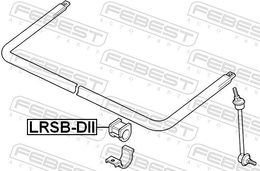 Febest LRSBDII Втулка стабілізатора