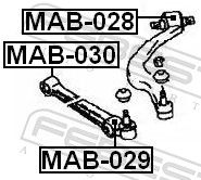Febest MAB029 Опора, важіль підвіски