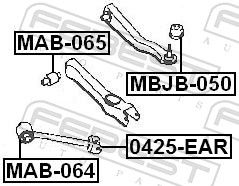 Febest MAB064 Опора, важіль підвіски