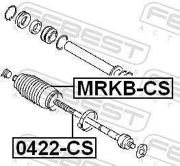 Febest MRKBCS Гофрований кожух, механізм рульового керування
