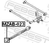 Febest MZAB023 Опора, важіль підвіски
