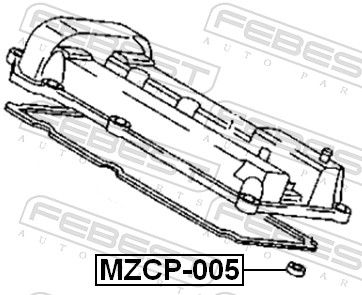 Febest MZCP005 кільце ущільнювач колодязя свічки
