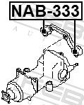 Febest NAB333 сайлентблок подушки диференціала