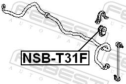 Febest NSBT31F Опора, стабілізатор