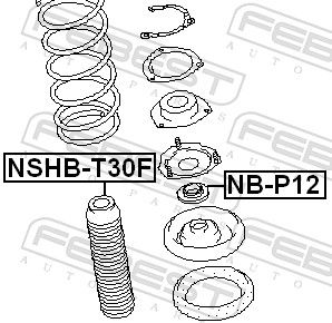 Febest NSHBT30F Пильовик переднього амортизатора