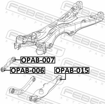 Febest OPAB015 Опора, важіль підвіски