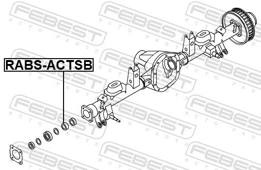 Febest RABSACTSB кільце abs