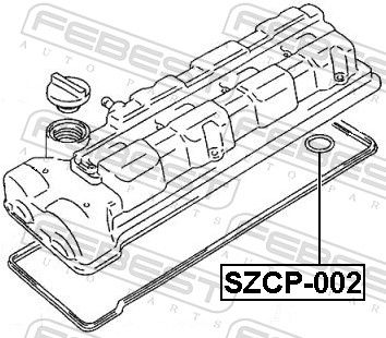 Febest SZCP002 Кільце ущільнювальне колодязя свічки