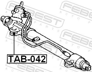 Febest TAB042 Опора, рульовий механізм