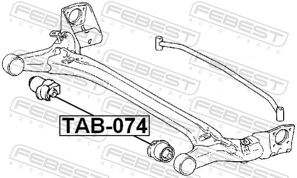 Febest TAB074 Опора, балка моста