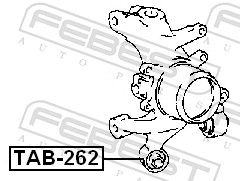 Febest TAB262 Сайлентблок задньої цапфи