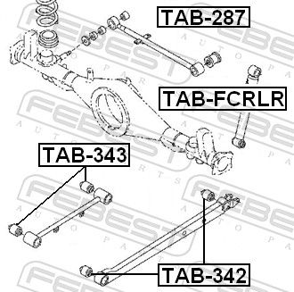 Febest TAB342 Опора, важіль підвіски