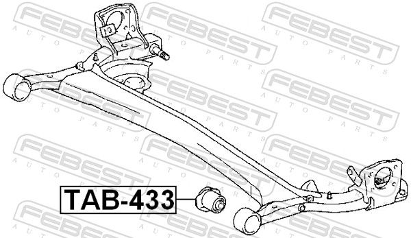 Febest TAB433 Опора, балка моста