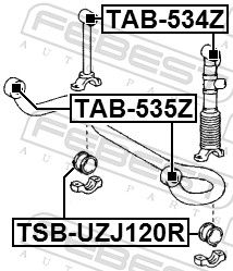 Febest TAB535Z Опора, важіль підвіски