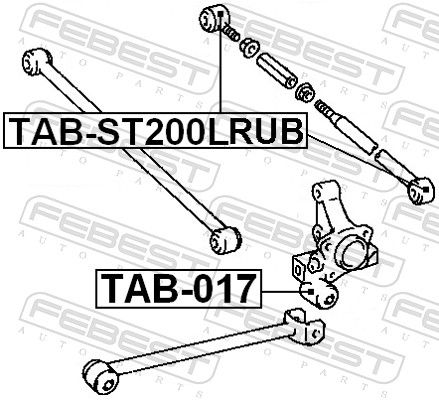 Febest TABST200LRUB Опора, важіль підвіски