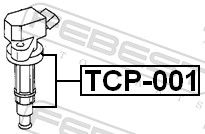 Febest TCP001 наконечник котушки запалення