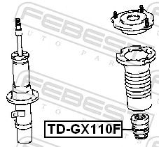 Febest TDGX110F відбійник переднього амортизатора