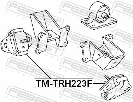 Febest TMTRH223F Подушка двигуна передня