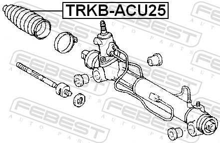 Febest TRKBACU25 Пильовик тяги кермової