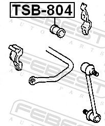 Febest TSB804 Опора, стабілізатор