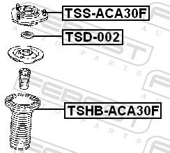 Febest TSD002 шайба опорного підшипника
