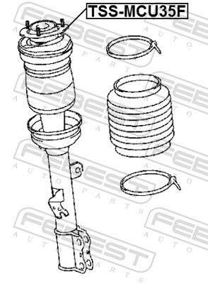 Febest TSSMCU35F опора переднього амортизатора