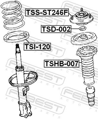 Febest TSSST246F опора переднього амортизатора