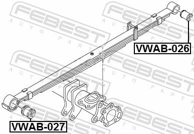 Febest VWAB027 сайлентблок ресори