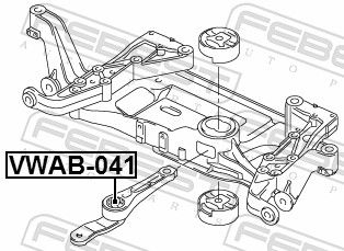 Febest VWAB041 сайлентблок задньої подушки двигуна