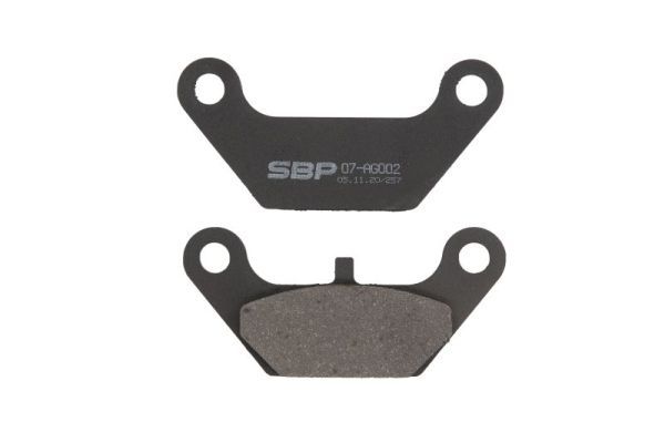 SBP 07AG002 Комплект гальмівних накладок, дискове гальмо
