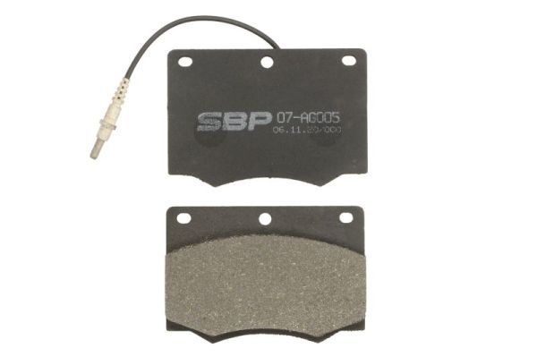 SBP 07AG005 Комплект гальмівних накладок, дискове гальмо