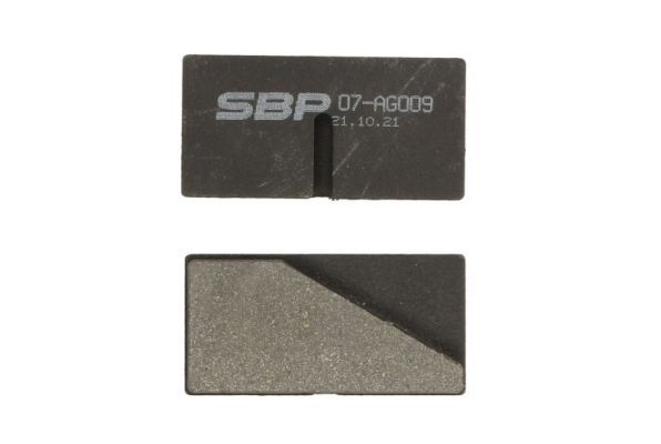 SBP 07AG009 Комплект гальмівних накладок, дискове гальмо