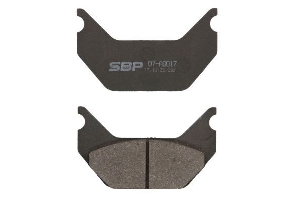 SBP 07AG017 Комплект гальмівних накладок, дискове гальмо