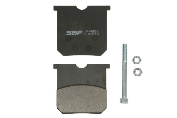 SBP 07AG018 Комплект гальмівних накладок, дискове гальмо