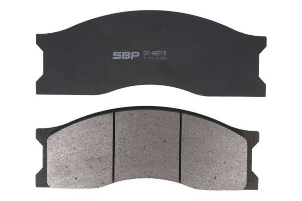SBP 07AG019 Комплект гальмівних накладок, дискове гальмо