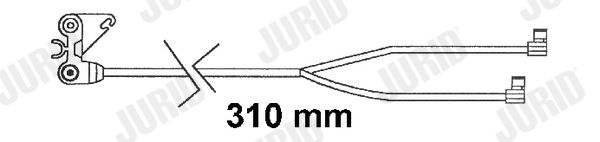 FAI160 JURID - Датчик зносу гальмівних колодок