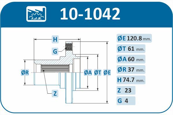 IJS 101042 Маточина колеса