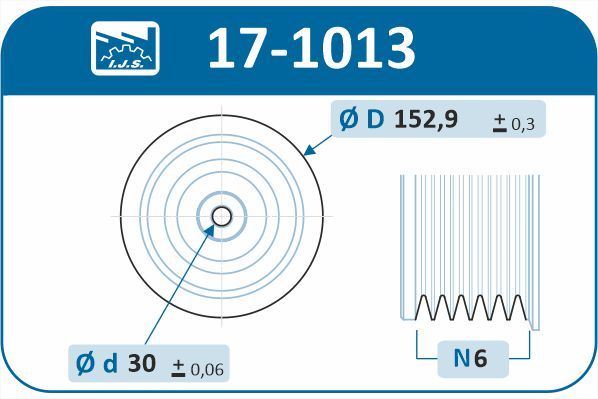 IJS 171013 Шків, колінчатий вал