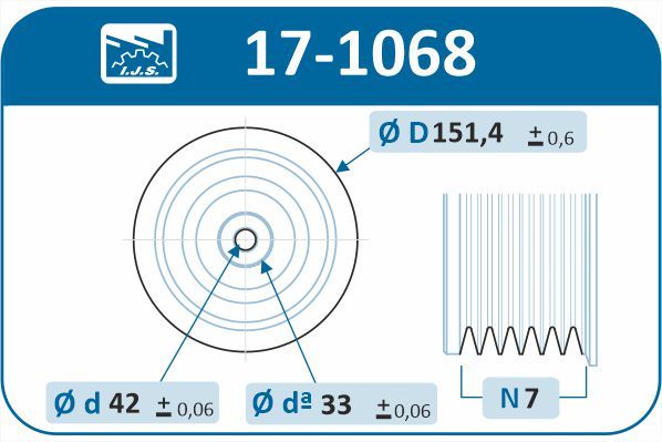 IJS 171068 Шків, колінчатий вал
