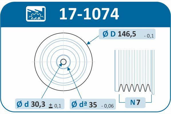 IJS 171074 Шків, колінчатий вал